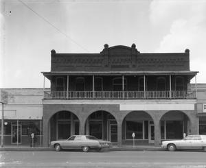 Primary view of object titled '[Rice Hotel Building, (South elevation)]'.