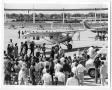 Photograph: [Lindbergh Flight Reenactment: Crowd Near Aircraft]
