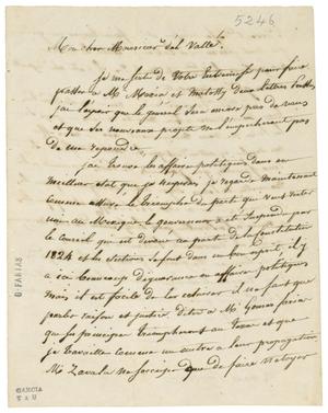 [Letter from Baradere to de Valle, February 3, 1836]