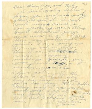 [Letter by James Sutherlin to his family - c. 1944]