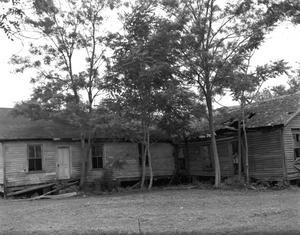 Primary view of object titled '[Cochran House, (Northeast oblique, rear of house)]'.