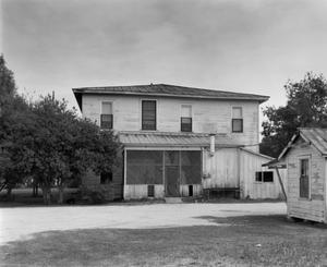 [Hotel Blessing, (West (rear) elevation)]