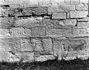 [Fort Clark Guardhouse, (Wall detail.)]