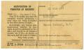 Thumbnail image of item number 1 in: '[Notification of Transfer Records for James E. Sutherlin]'.