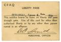 Primary view of [Liberty Pass Card for James E. Sutherlin]