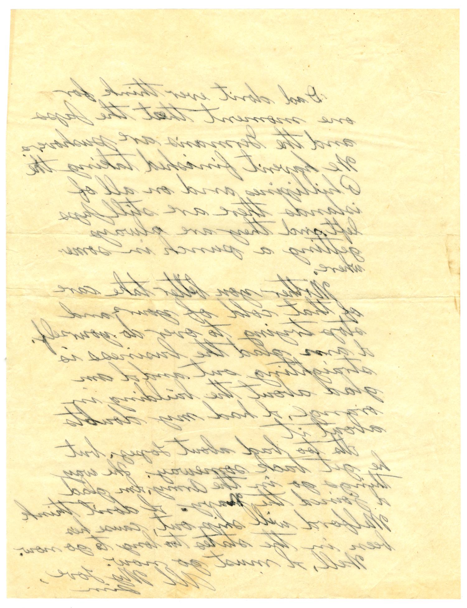 [Letter by James Sutherlin to his family - 01/31/1945]
                                                
                                                    [Sequence #]: 4 of 4
                                                