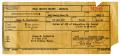 Thumbnail image of item number 1 in: '[Field Service Receipt for James Edgar Sutherlin - 09/01/1950]'.