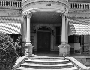 [W. T. Caswell Home, (Detail of East (main) entrance)]