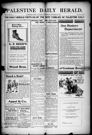 Palestine Daily Herald (Palestine, Tex), Vol. 2, No. 72, Ed. 1, Saturday, September 26, 1903