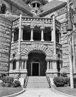 [Wise County Courthouse, (Detail of Southwest entry)]