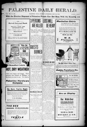 Palestine Daily Herald (Palestine, Tex), Vol. 8, No. 302, Ed. 1, Tuesday, July 26, 1910