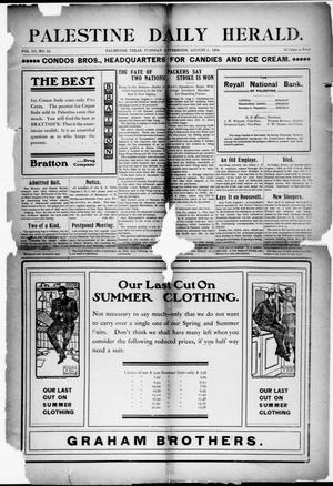Palestine Daily Herald (Palestine, Tex), Vol. 3, No. 24, Ed. 1, Tuesday, August 2, 1904