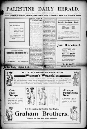 Palestine Daily Herald (Palestine, Tex), Vol. 3, No. 72, Ed. 1, Wednesday, September 28, 1904