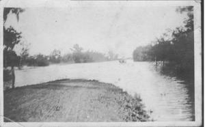 Primary view of ["Island Lake" Postcard of the 1932 Flood]