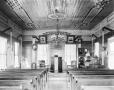 Photograph: [Wesley Brethren Church, (Inter- View toward altar)]