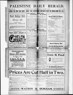 Palestine Daily Herald (Palestine, Tex), Vol. 3, No. 165, Ed. 1, Tuesday, January 17, 1905