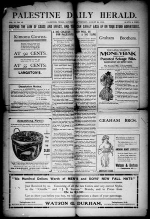 Palestine Daily Herald (Palestine, Tex), Vol. 4, No. 42, Ed. 1, Saturday, August 26, 1905