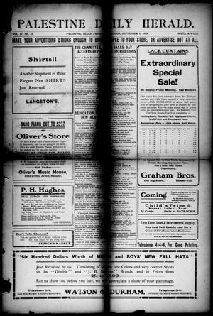 Palestine Daily Herald (Palestine, Tex), Vol. 4, No. 47, Ed. 1, Friday, September 1, 1905
