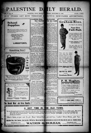 Palestine Daily Herald (Palestine, Tex), Vol. 4, No. 60, Ed. 1, Monday, September 18, 1905