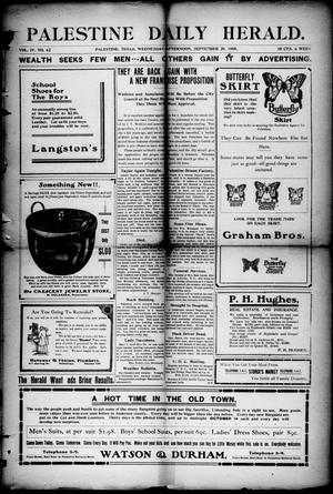 Palestine Daily Herald (Palestine, Tex), Vol. 4, No. 62, Ed. 1, Wednesday, September 20, 1905
