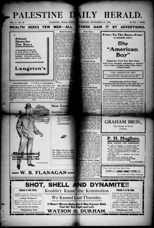 Palestine Daily Herald (Palestine, Tex), Vol. 4, No. 66, Ed. 1, Monday, September 25, 1905