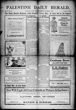 Palestine Daily Herald (Palestine, Tex), Vol. 4, No. 76, Ed. 1, Friday, October 6, 1905