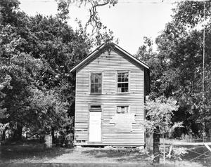 Primary view of object titled '[Tackard-Brandt House, (West elevation)]'.