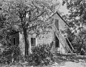 [Catherine Schneider Residence, (Side view West/new staircase, original ran along side wall)]