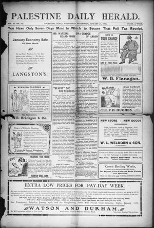 Palestine Daily Herald (Palestine, Tex), Vol. 4, No. 167, Ed. 1, Wednesday, January 24, 1906