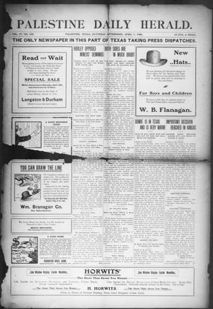 Palestine Daily Herald (Palestine, Tex), Vol. 4, No. 230, Ed. 1, Saturday, April 7, 1906