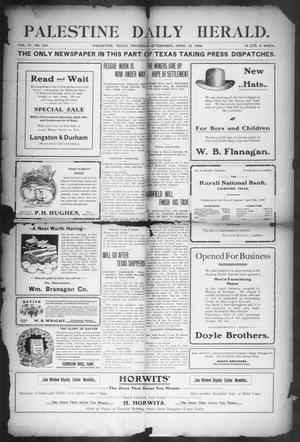 Palestine Daily Herald (Palestine, Tex), Vol. 4, No. 234, Ed. 1, Thursday, April 12, 1906