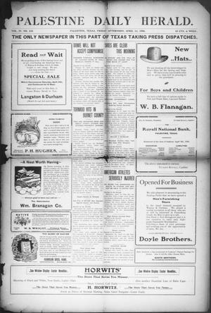 Palestine Daily Herald (Palestine, Tex), Vol. 4, No. 235, Ed. 1, Friday, April 13, 1906