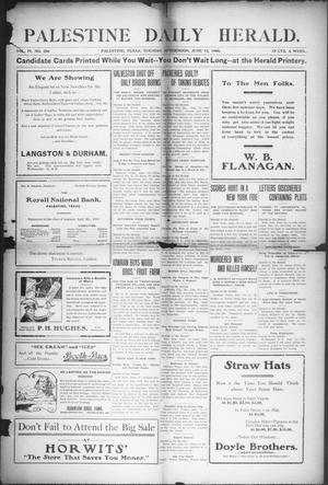 Palestine Daily Herald (Palestine, Tex), Vol. 4, No. 286, Ed. 1, Tuesday, June 12, 1906