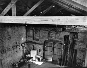 [Cotton Gin Boiler House, (Interior looking East)]
