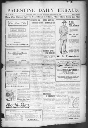 Palestine Daily Herald (Palestine, Tex), Vol. 5, No. 60, Ed. 1, Saturday, September 22, 1906