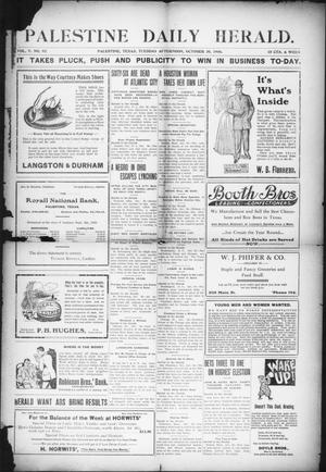 Palestine Daily Herald (Palestine, Tex), Vol. 5, No. 92, Ed. 1, Tuesday, October 30, 1906