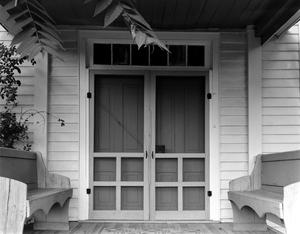 [Rawlins House, (Front door detail (West elevation))]