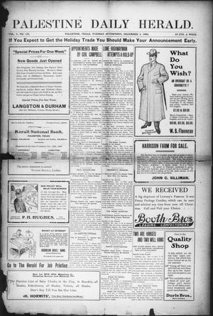Palestine Daily Herald (Palestine, Tex), Vol. 5, No. 121, Ed. 1, Tuesday, December 4, 1906