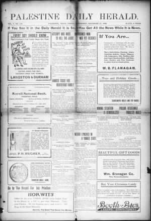 Palestine Daily Herald (Palestine, Tex), Vol. 5, No. 136, Ed. 1, Friday, December 21, 1906