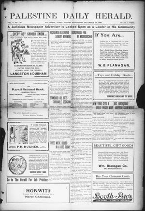 Palestine Daily Herald (Palestine, Tex), Vol. 5, No. 138, Ed. 1, Monday, December 24, 1906