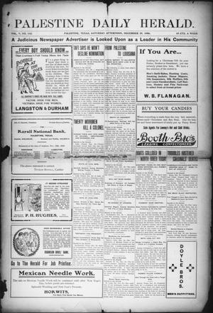 Palestine Daily Herald (Palestine, Tex), Vol. 5, No. 142, Ed. 1, Saturday, December 29, 1906