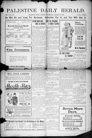 Palestine Daily Herald (Palestine, Tex), Vol. 5, No. 167, Ed. 1, Tuesday, January 29, 1907