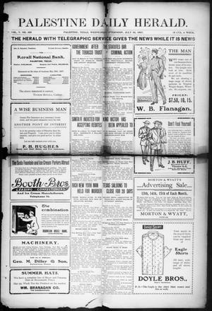 Palestine Daily Herald (Palestine, Tex), Vol. 5, No. 305, Ed. 1, Wednesday, July 10, 1907