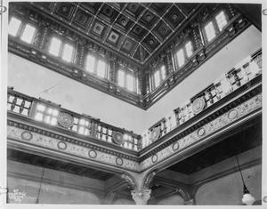 Primary view of object titled '[Julia Ideson Building, (View of dome)]'.