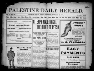Palestine Daily Herald (Palestine, Tex), Vol. 6, No. 189, Ed. 1, Friday, February 28, 1908