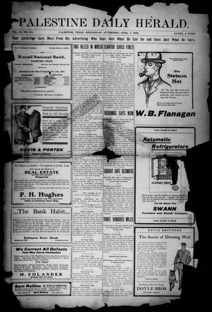 Palestine Daily Herald (Palestine, Tex), Vol. 6, No. 216, Ed. 1, Wednesday, April 1, 1908