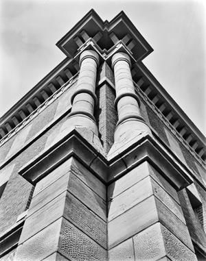[Clay County Courthouse, (Corner detail)]