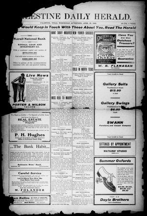 Palestine Daily Herald (Palestine, Tex), Vol. 6, No. 241, Ed. 1, Wednesday, April 29, 1908