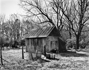 [Drummond-Rogers-Perkins House, (Shed, Northeast oblique)]