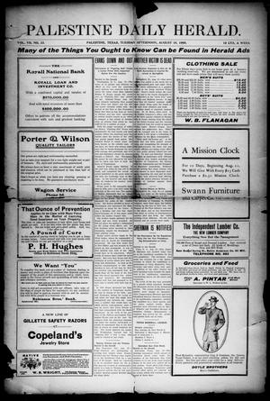 Palestine Daily Herald (Palestine, Tex), Vol. 7, No. 33, Ed. 1, Tuesday, August 18, 1908